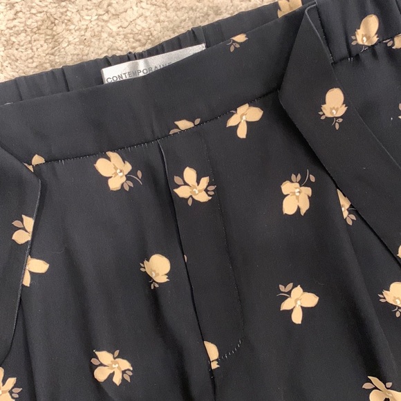 Simons Contemporaine Black Floral Trousers - Picture 12 of 14